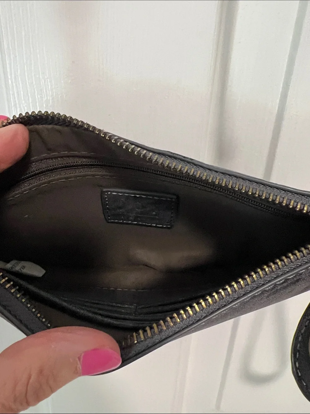 Joy Susan Black Convertible Wristlet with Removable Strap